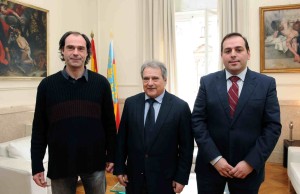 Fran Quesada Alfonso Rus i Filiberto Tortosa a Diputació