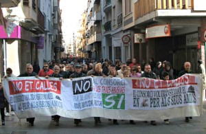 Manifestaciò contra el fem Ontinyent 2013