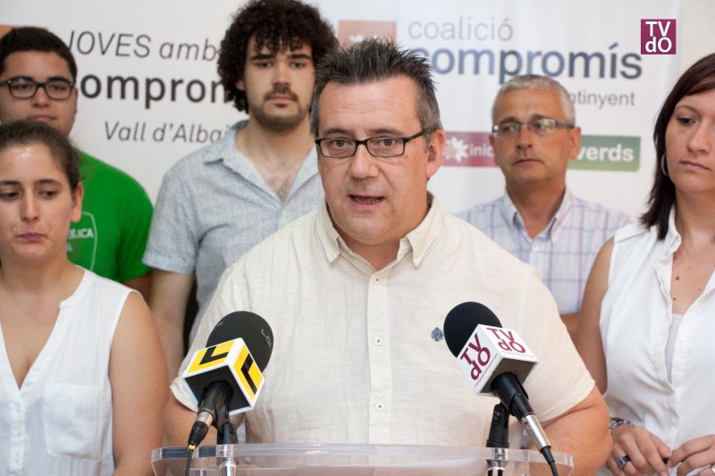 Joan gilabert a la presentació de la nova executiva de Comprom